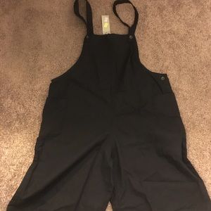 Black overalls